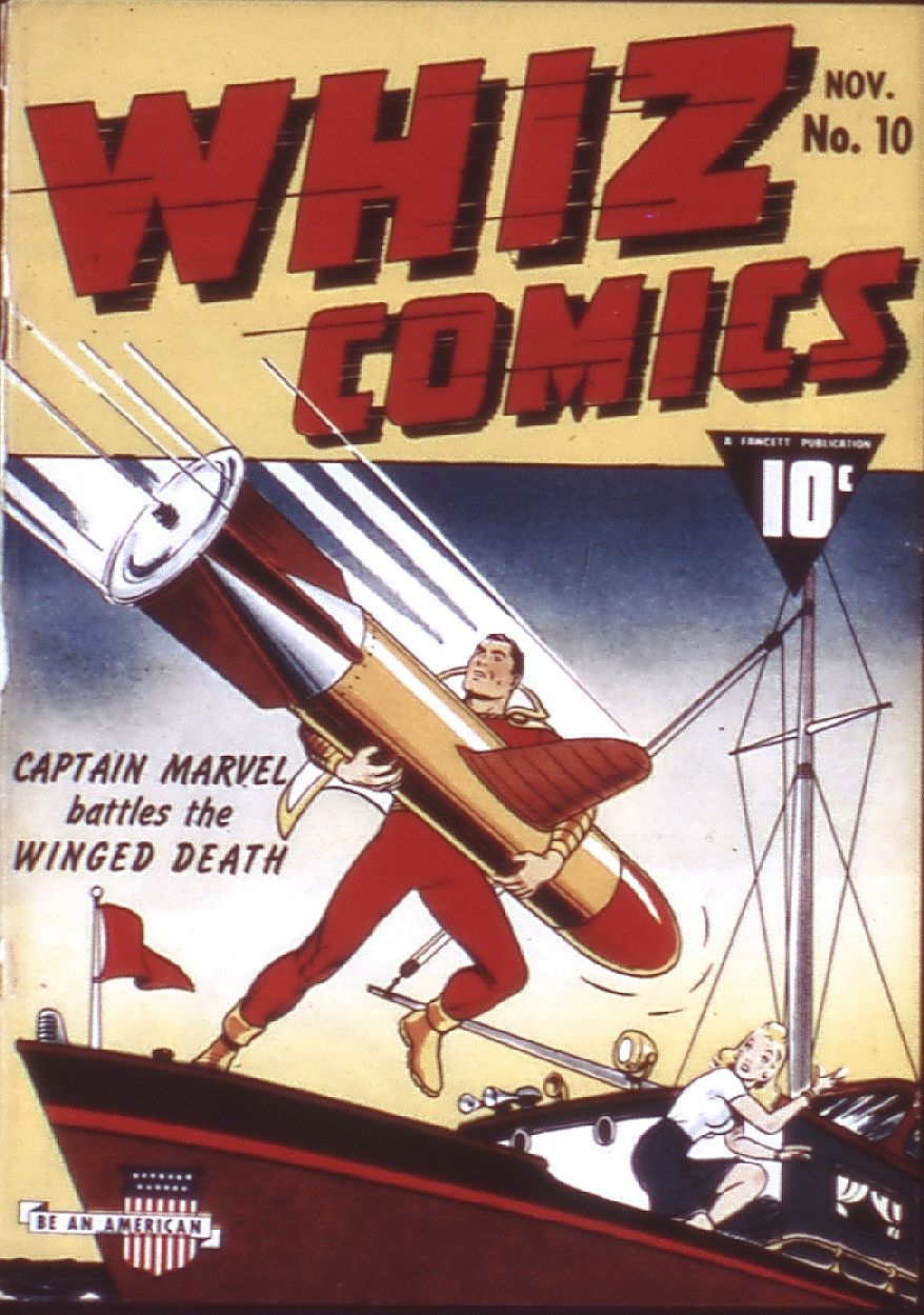 Comic Book Cover For Whiz Comics 10