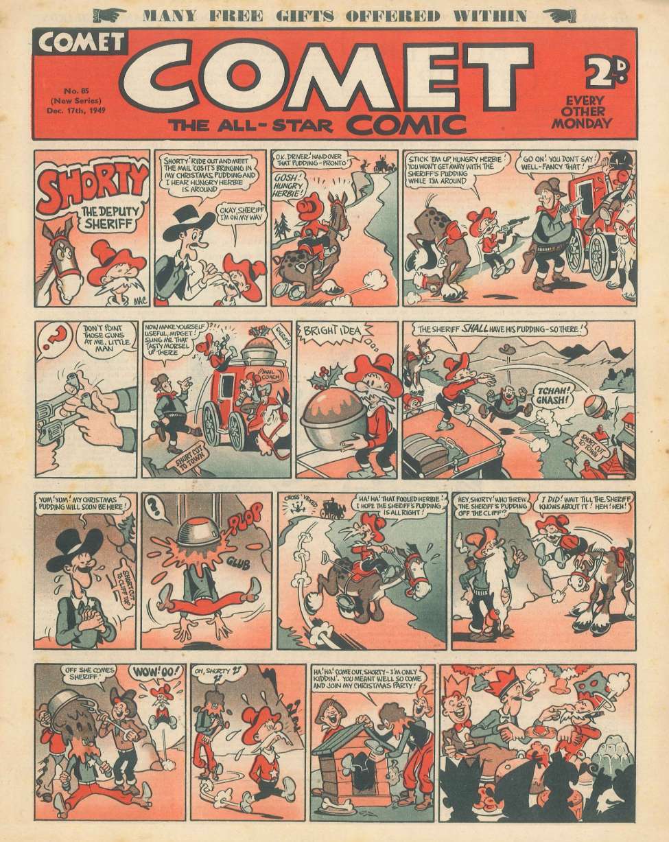 Comic Book Cover For The Comet 85
