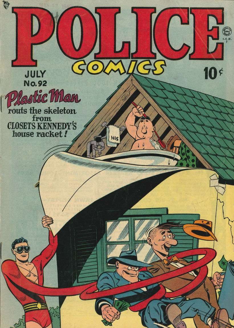 Comic Book Cover For Police Comics 92