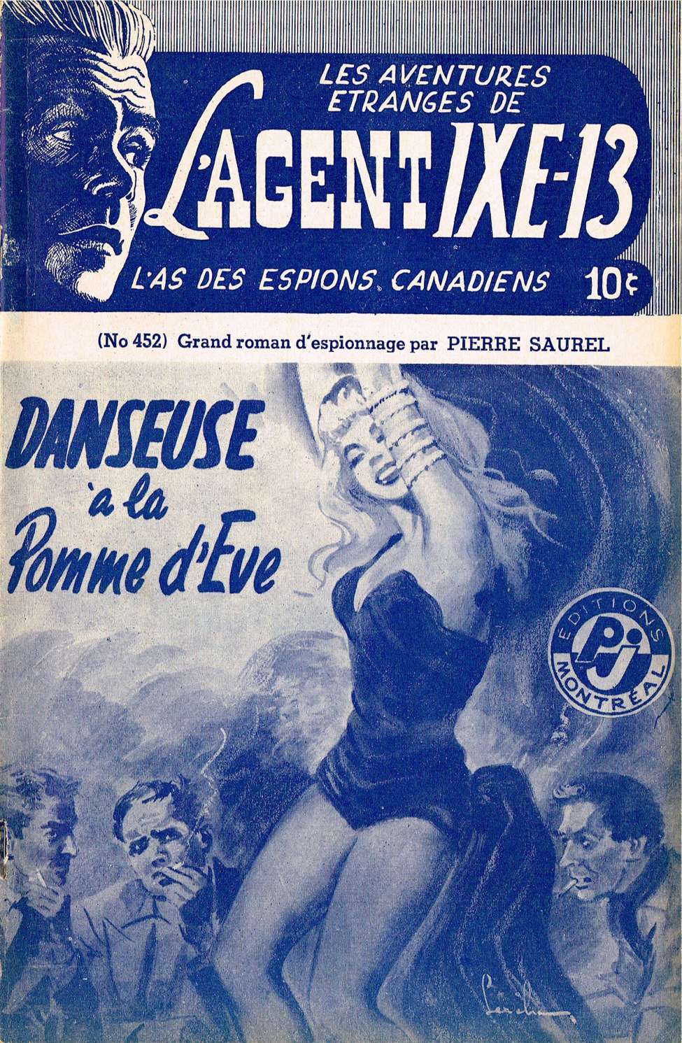 Book Cover For L'Agent IXE-13 v2 452 - Danseuse à la pomme d'Ève