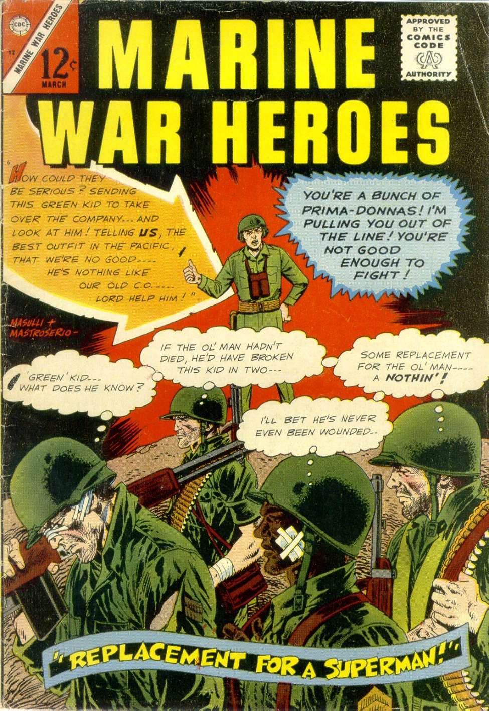Comic Book Cover For Marine War Heroes 12