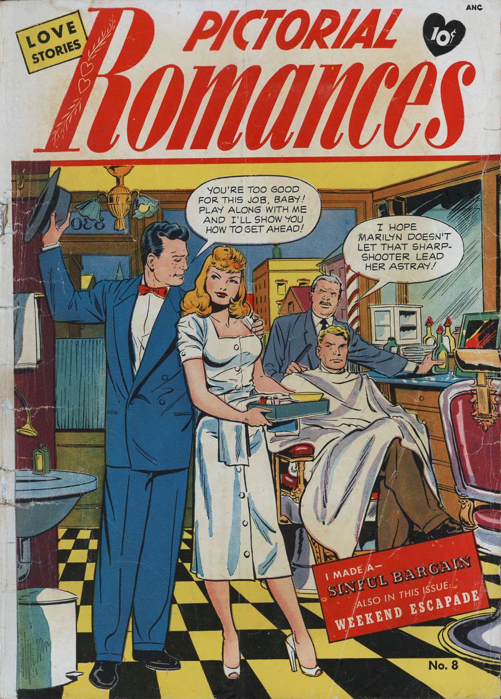 Comic Book Cover For Pictorial Romances 8