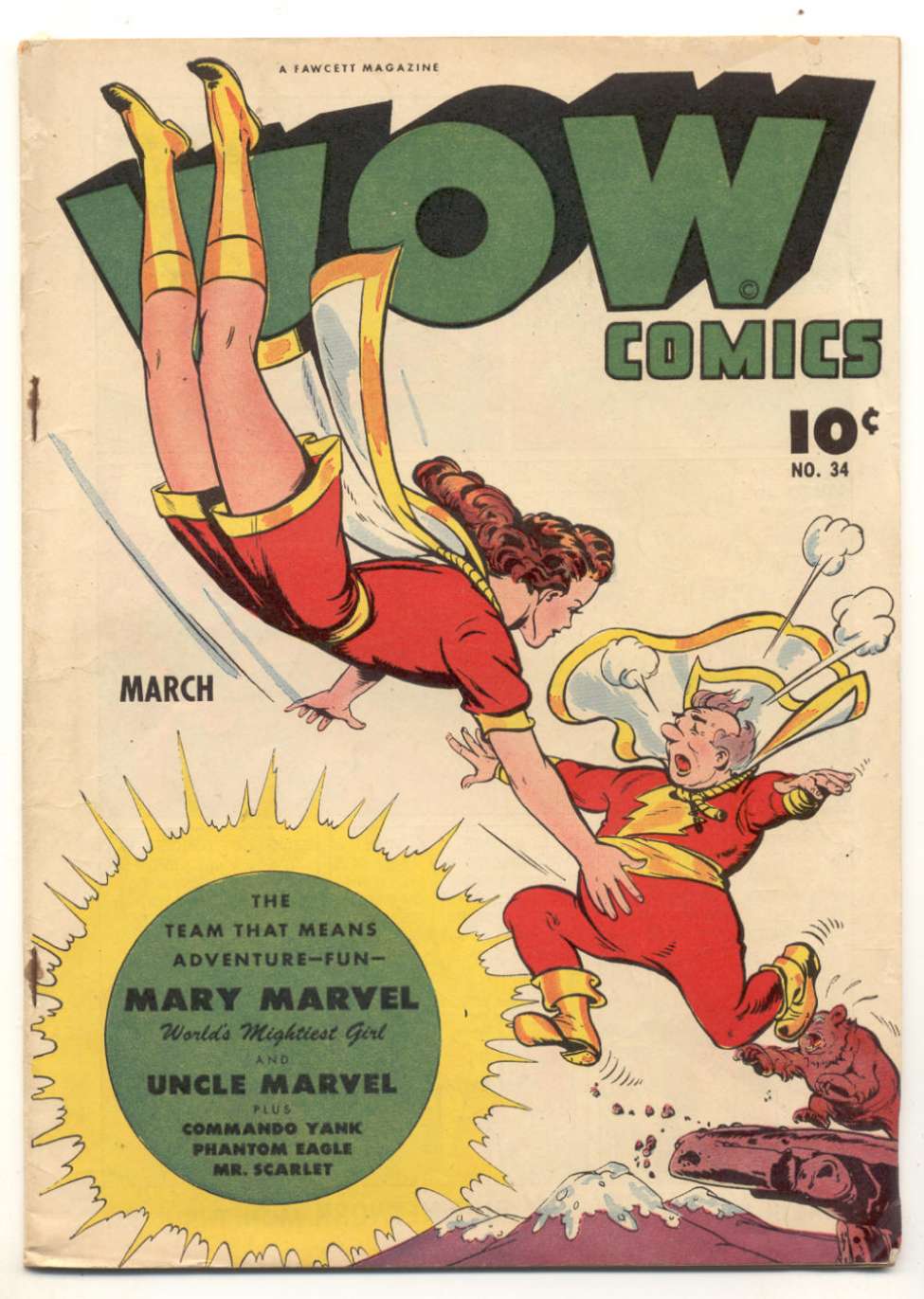 Comic Book Cover For Wow Comics 34