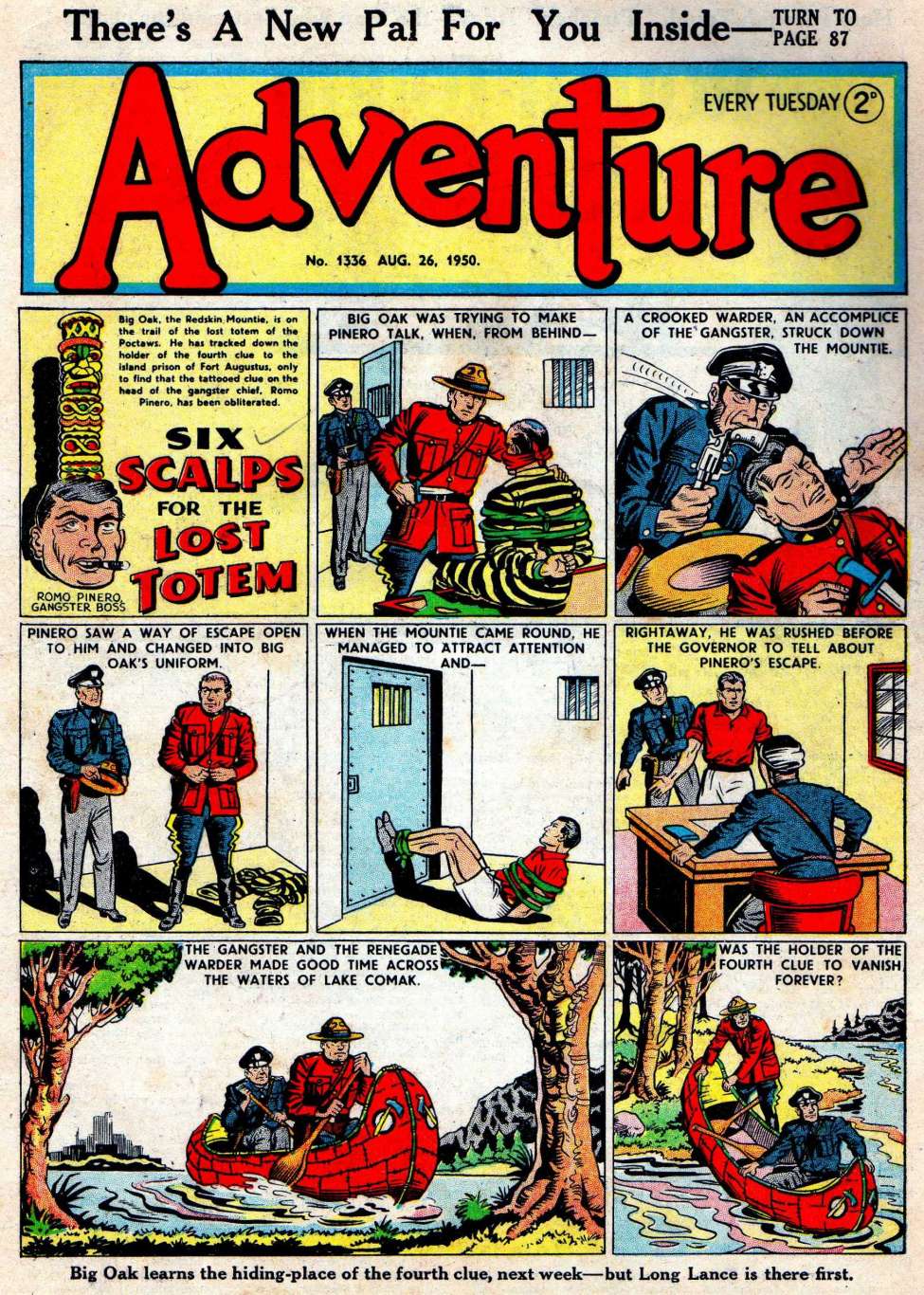 Comic Book Cover For Adventure 1336