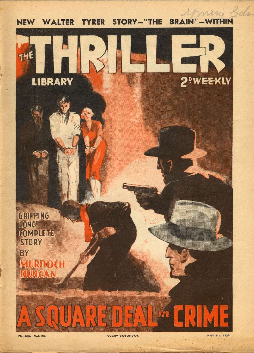 Comic Book Cover For The Thriller 535