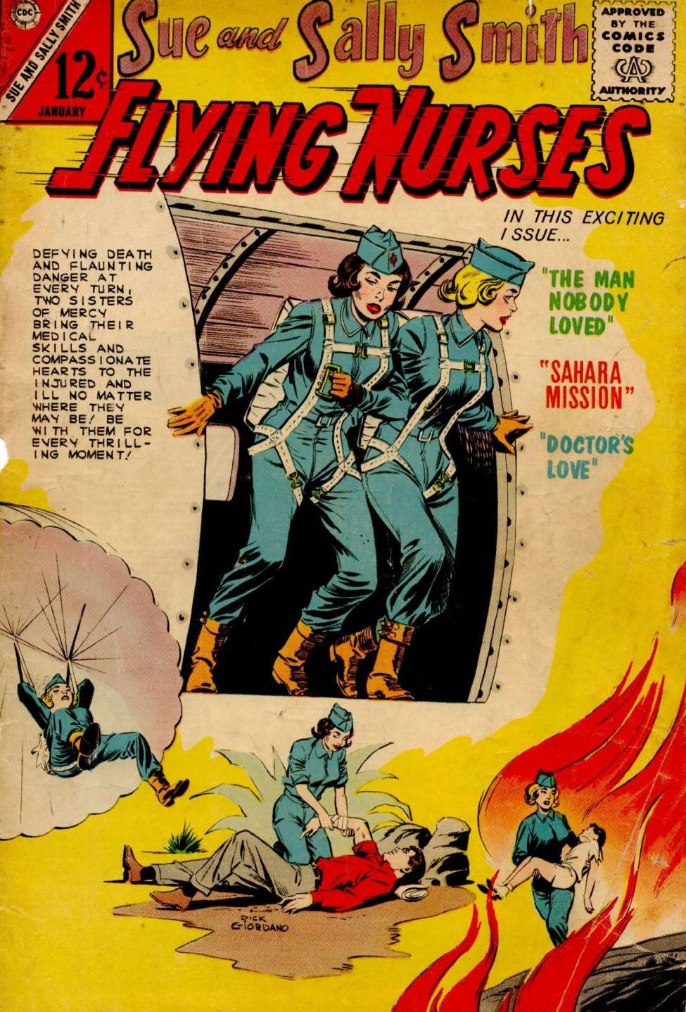 Comic Book Cover For Sue and Sally Smith, Flying Nurses 49
