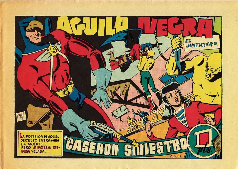 Comic Book Cover For Aguila Negra 1 - El Caseron Siniestro