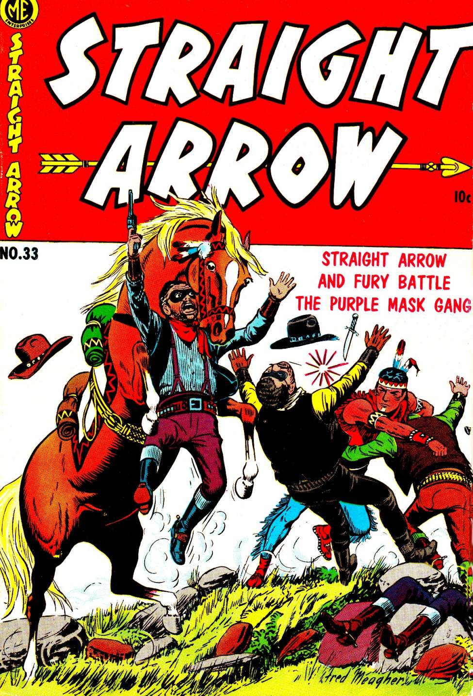 Comic Book Cover For Straight Arrow 33