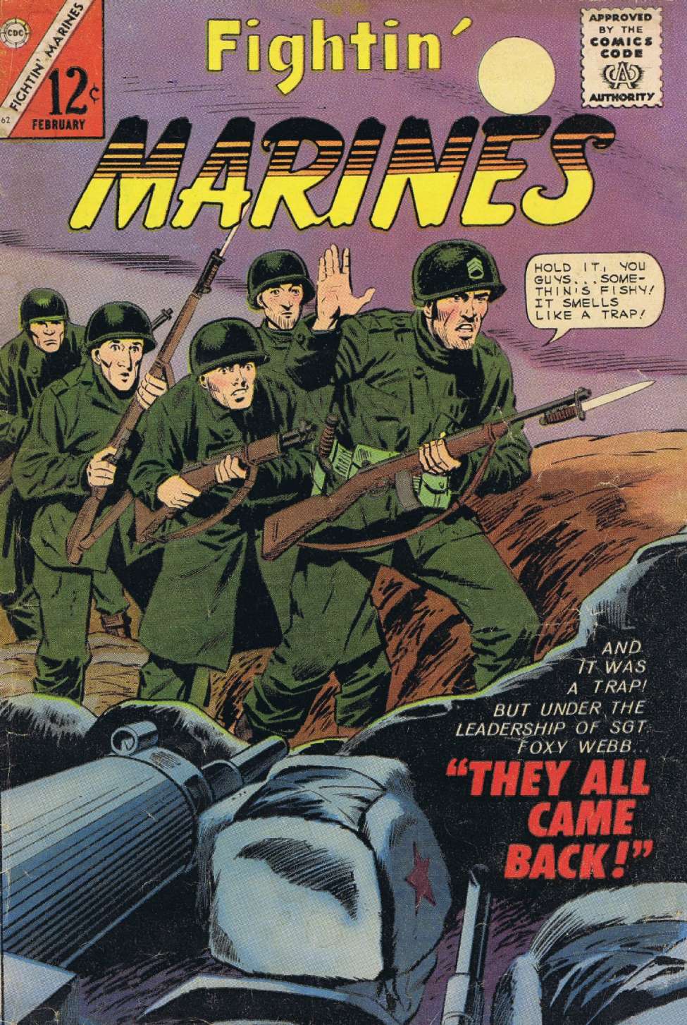 Comic Book Cover For Fightin' Marines 62