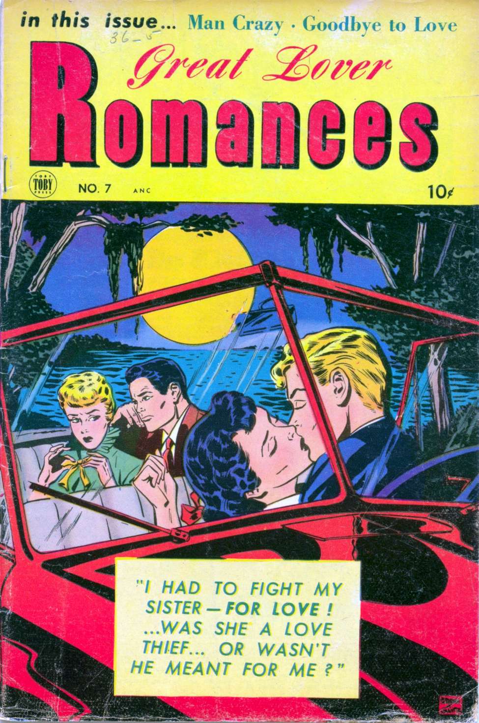 Comic Book Cover For Great Lover Romances 7