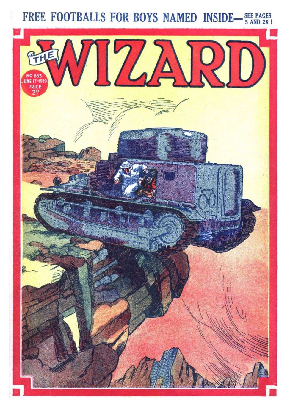 Comic Book Cover For The Wizard 863