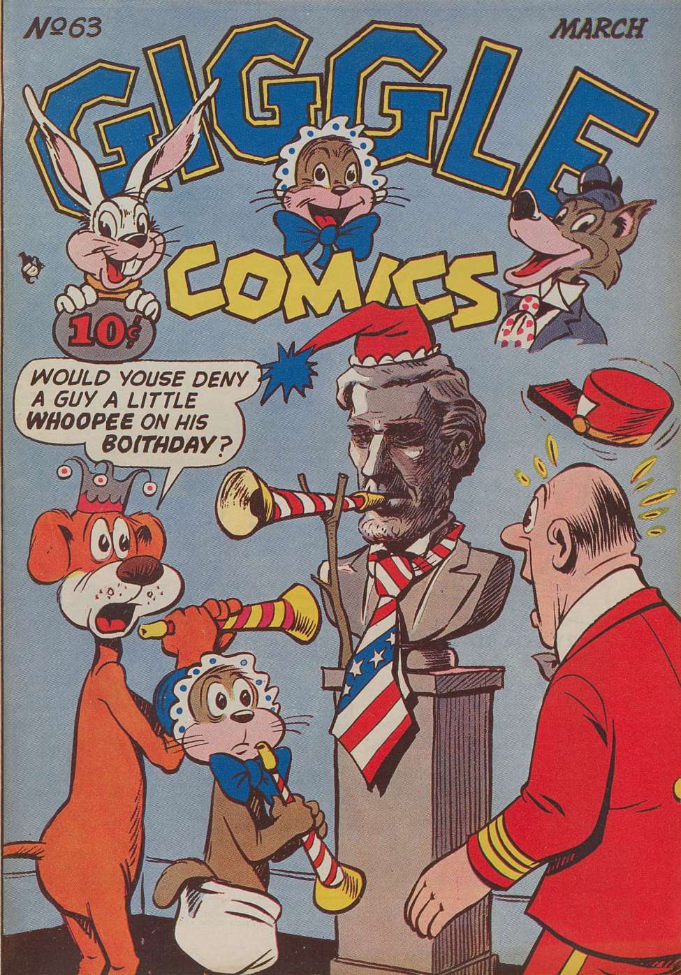 Comic Book Cover For Giggle Comics 63