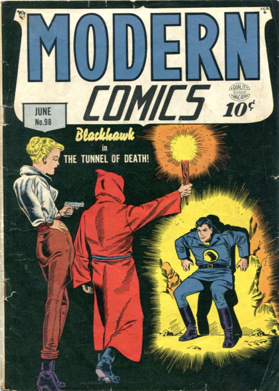 Comic Book Cover For Modern Comics 98