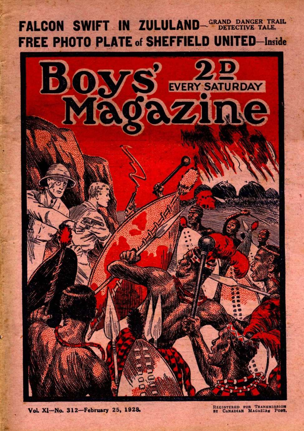 Book Cover For Boys' Magazine 312