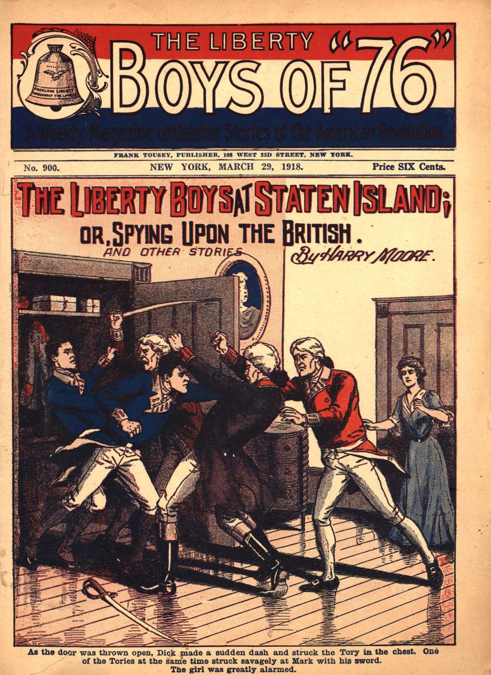Book Cover For The Liberty Boys of 76 900 - The Liberty Boys at Staten Island