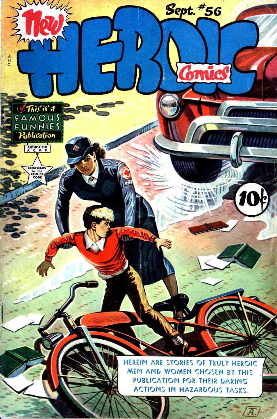 Comic Book Cover For Heroic Comics 56