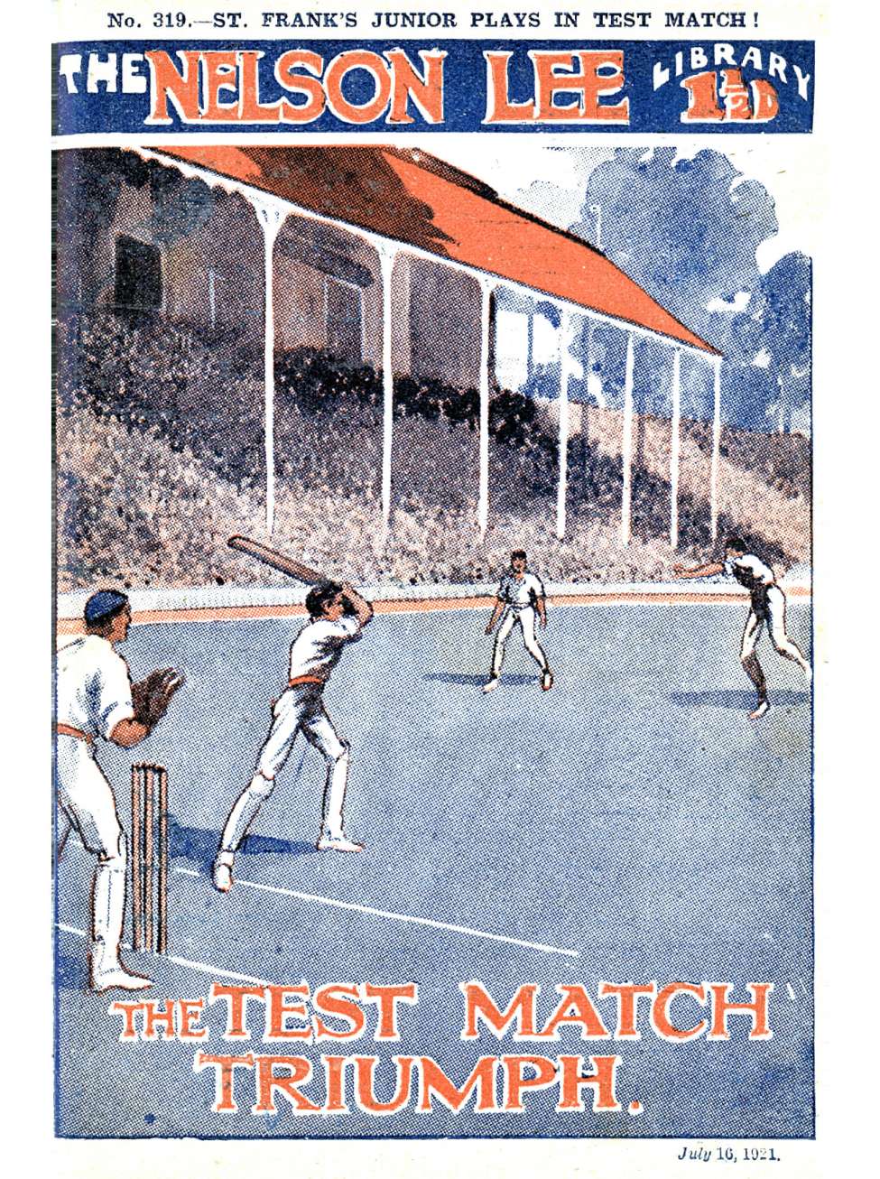 Book Cover For Nelson Lee Library s1 319 - The Test Match Triumph