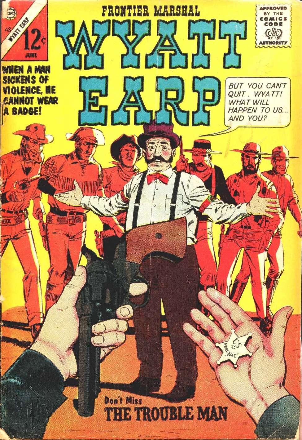 Comic Book Cover For Wyatt Earp Frontier Marshal 48