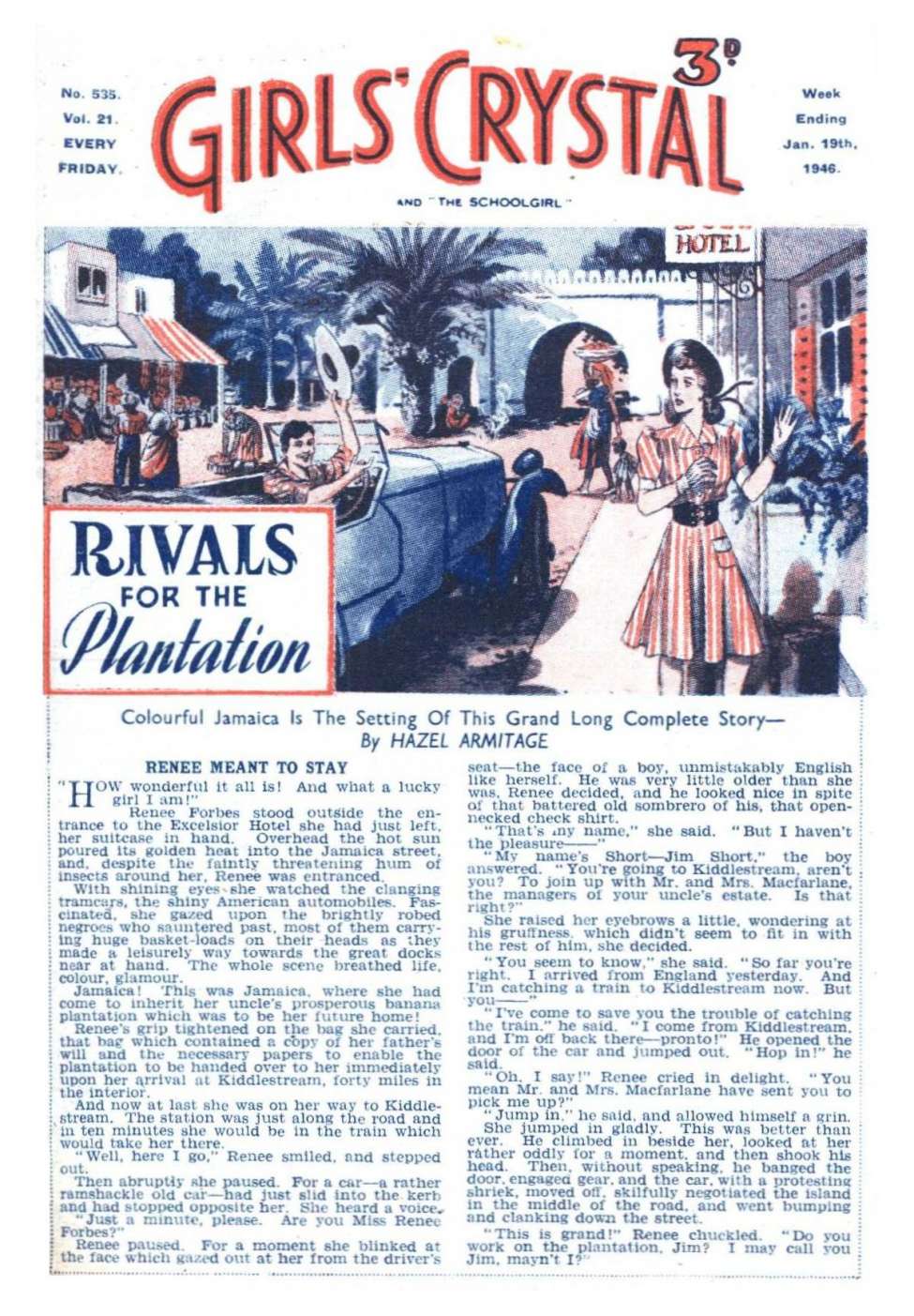 Comic Book Cover For Girls' Crystal 535 - Rivals For The Plantation