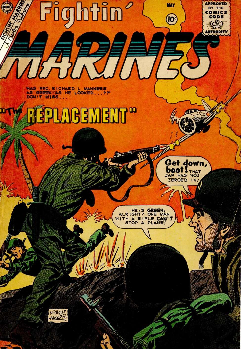 Comic Book Cover For Fightin' Marines 35