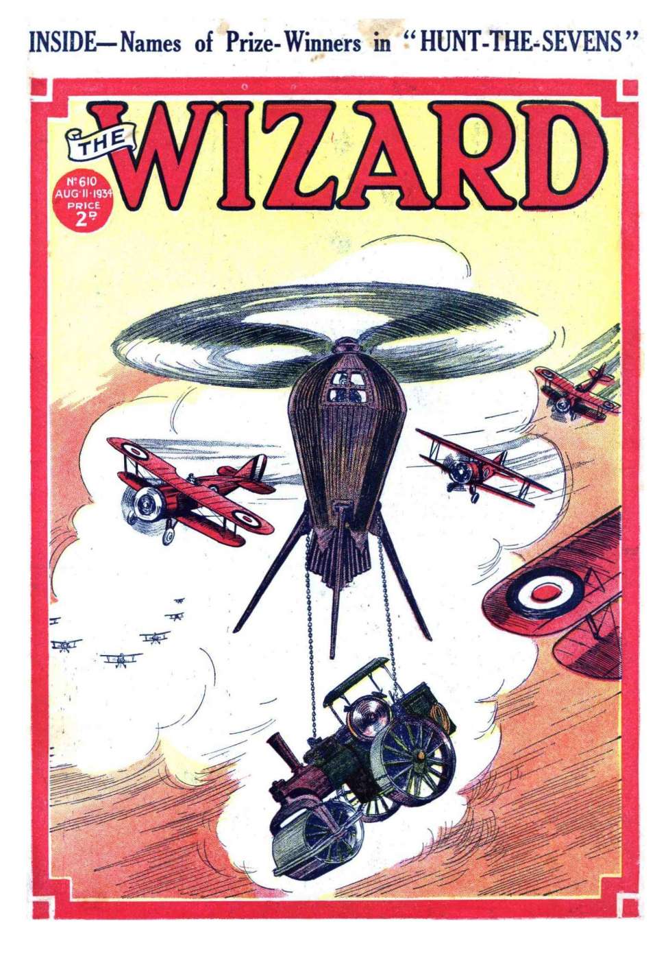 Comic Book Cover For The Wizard 610