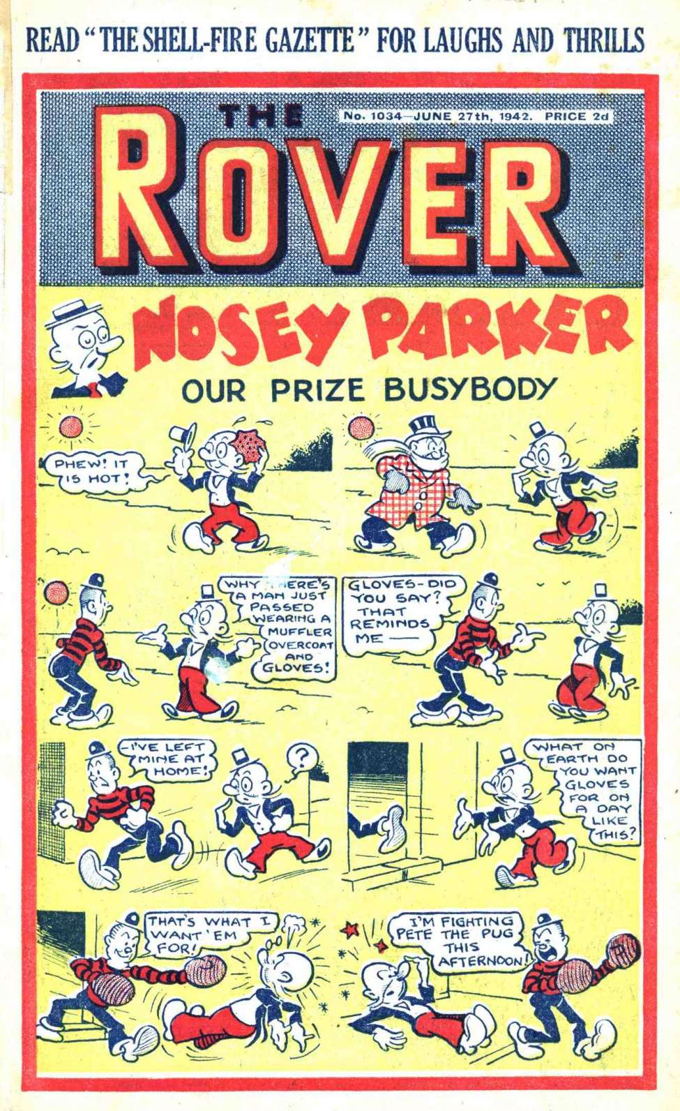 Comic Book Cover For The Rover 1034