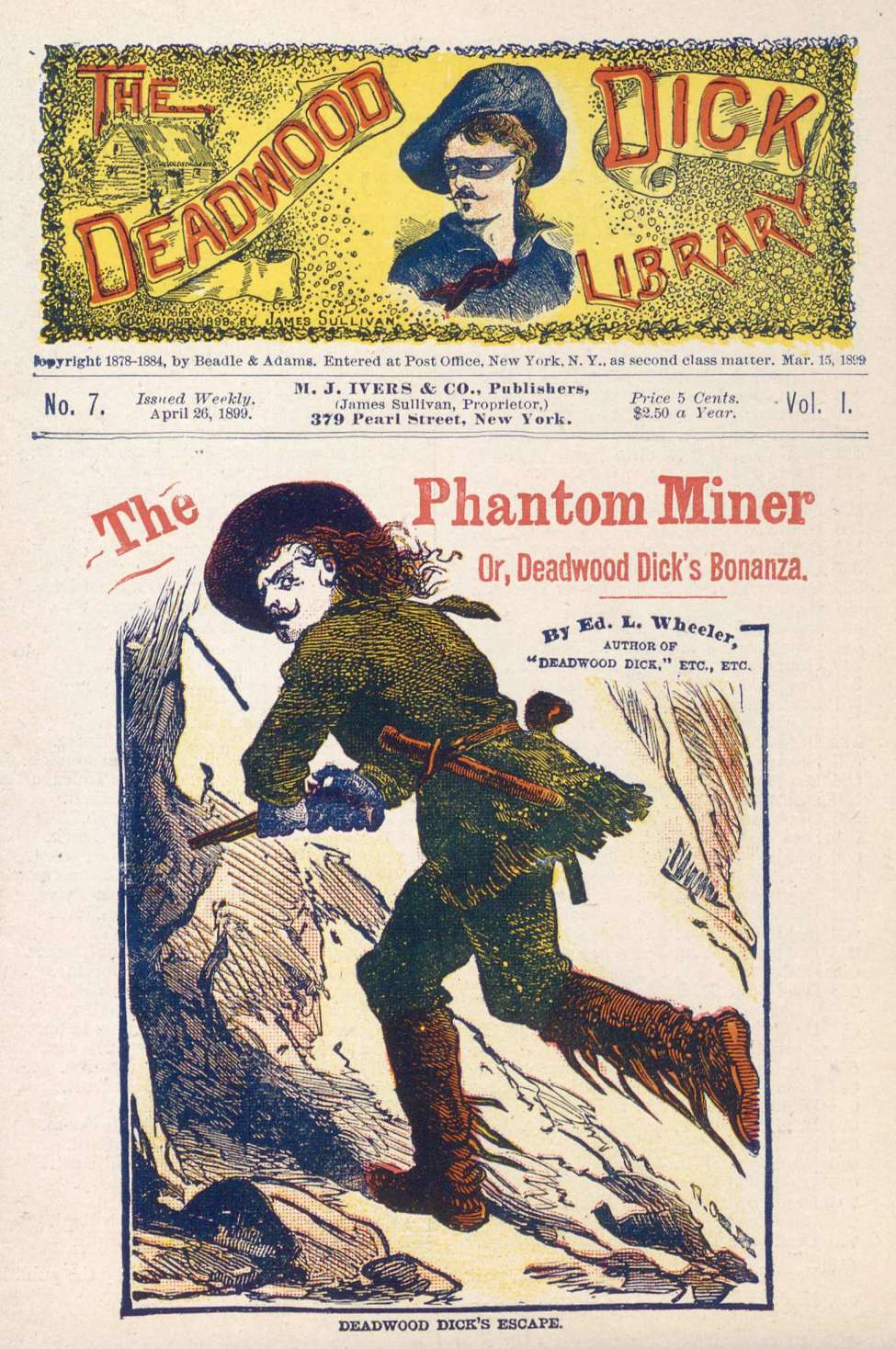 Book Cover For Deadwood Dick Library v1 7 - The Phantom Miner