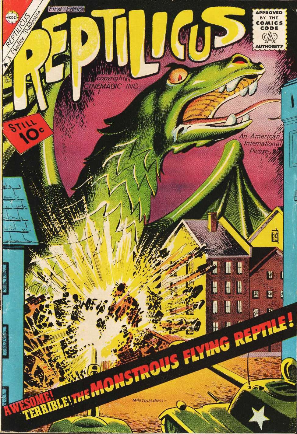 Comic Book Cover For Reptilicus 1