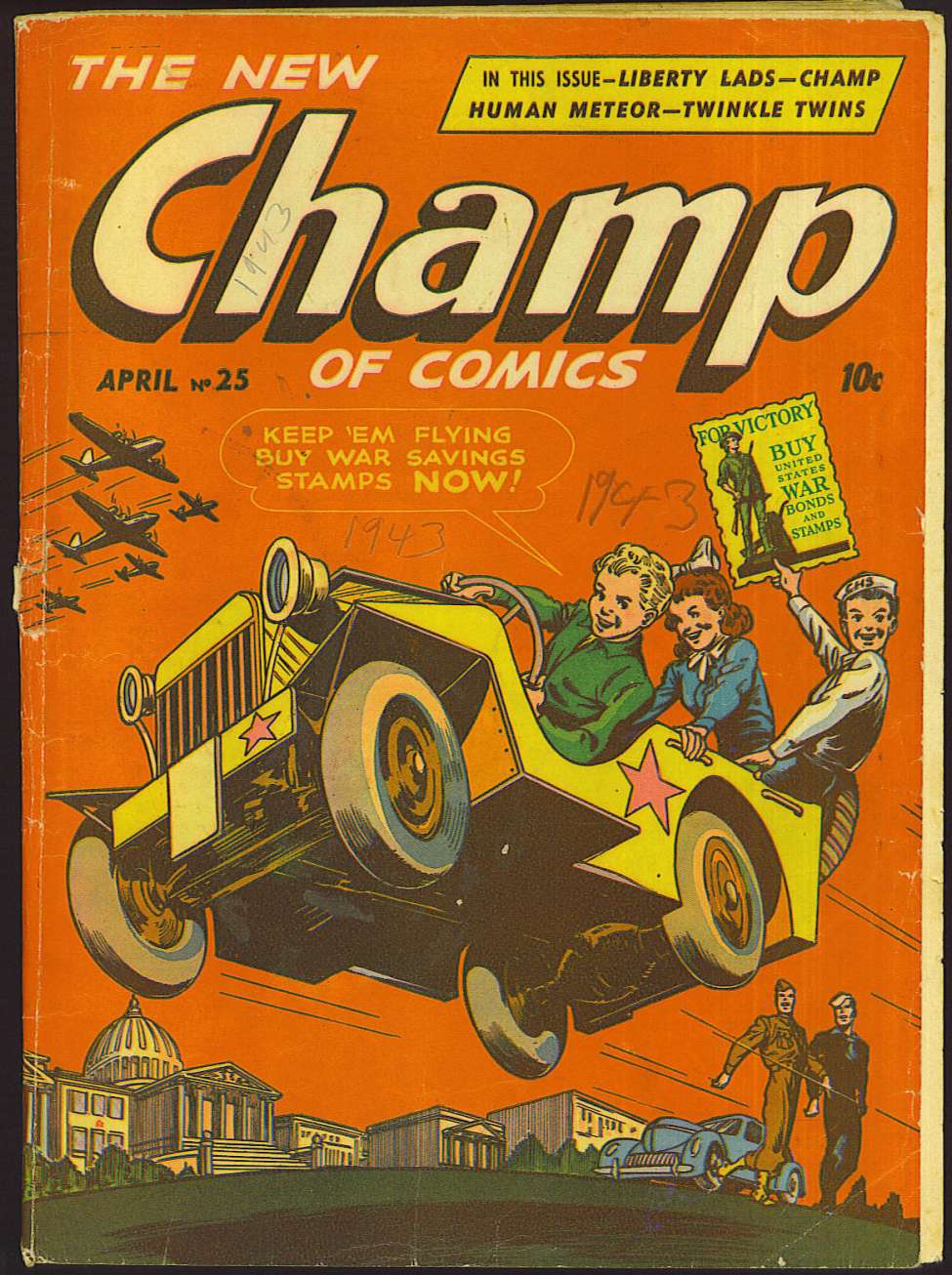 Comic Book Cover For Champ Comics 25 - Version 1
