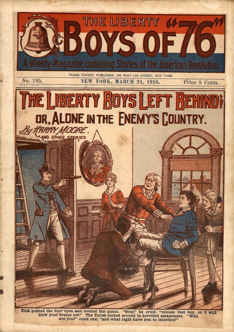 Book Cover For The Liberty Boys of 76 795 - The Liberty Boys Left Behind