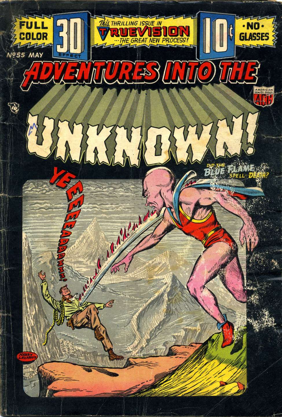 Comic Book Cover For Adventures into the Unknown 55