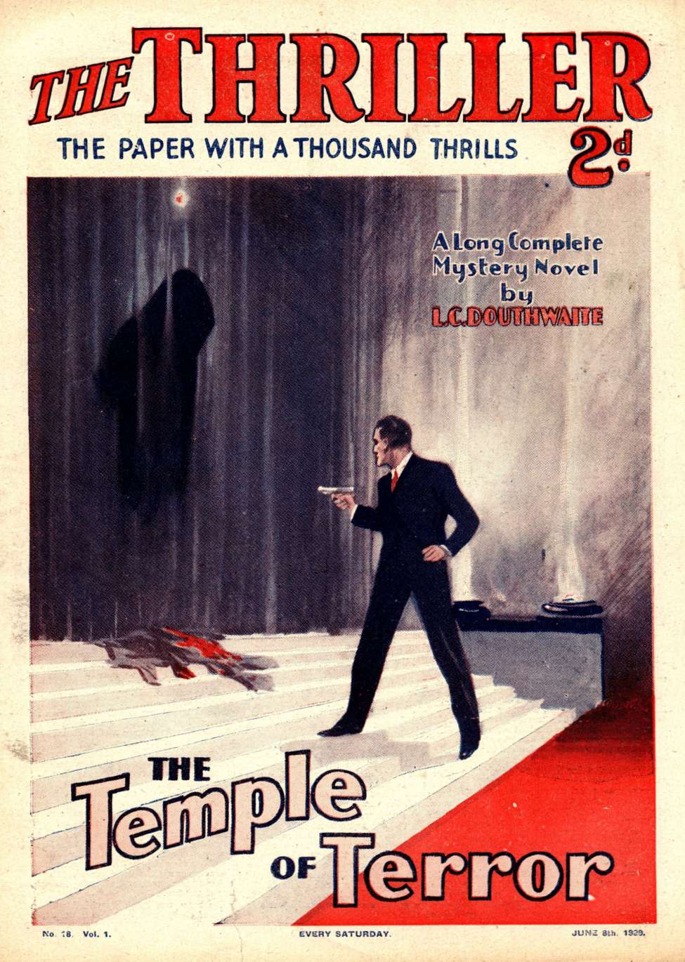 Comic Book Cover For The Thriller 18