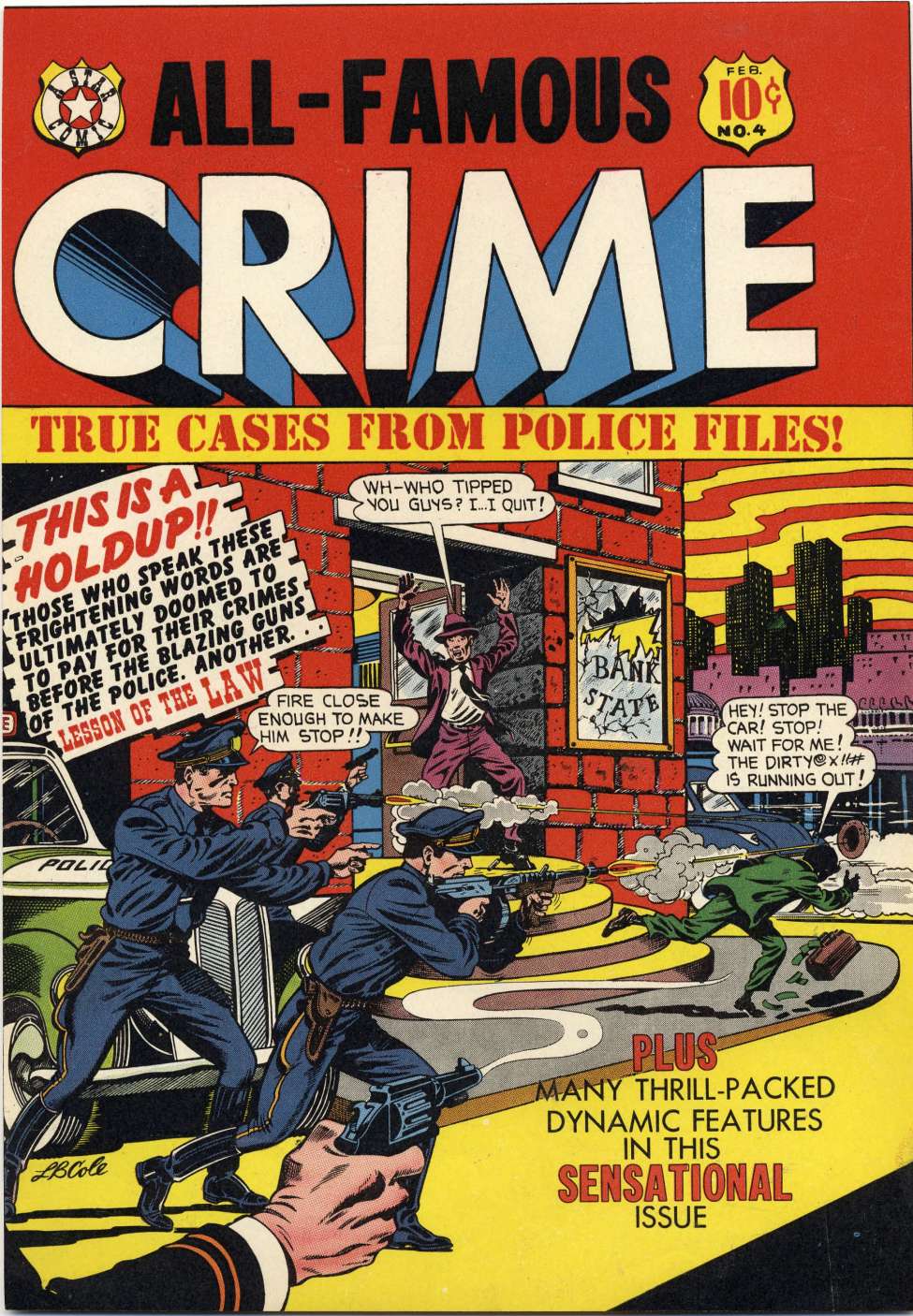 Comic Book Cover For All-Famous Crime 4