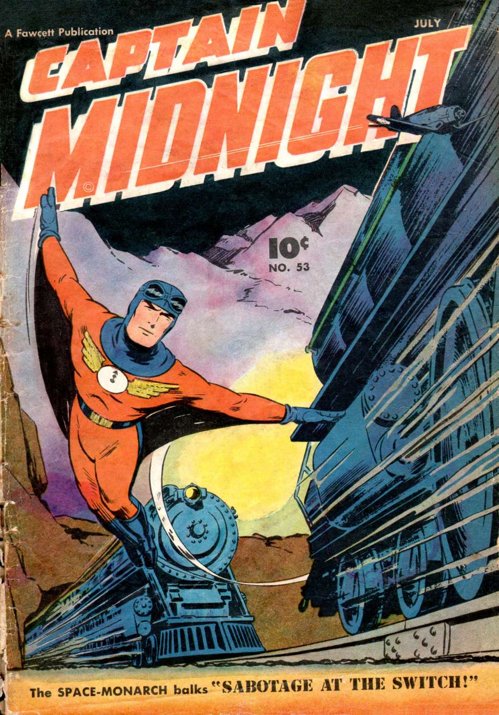 Comic Book Cover For Captain Midnight 53