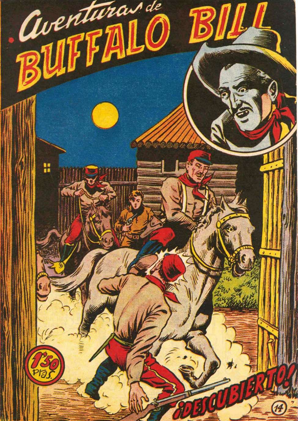 Comic Book Cover For Aventuras de Buffalo Bill 14 Descubierto