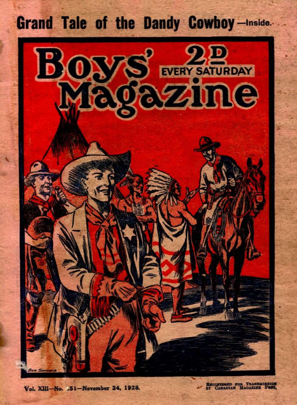 Book Cover For Boys' Magazine 351