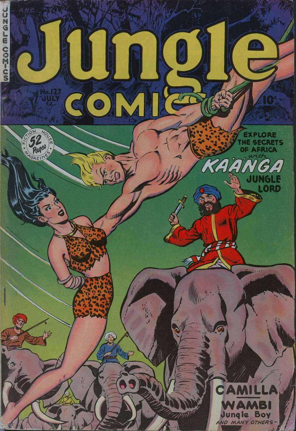 Comic Book Cover For Jungle Comics 127