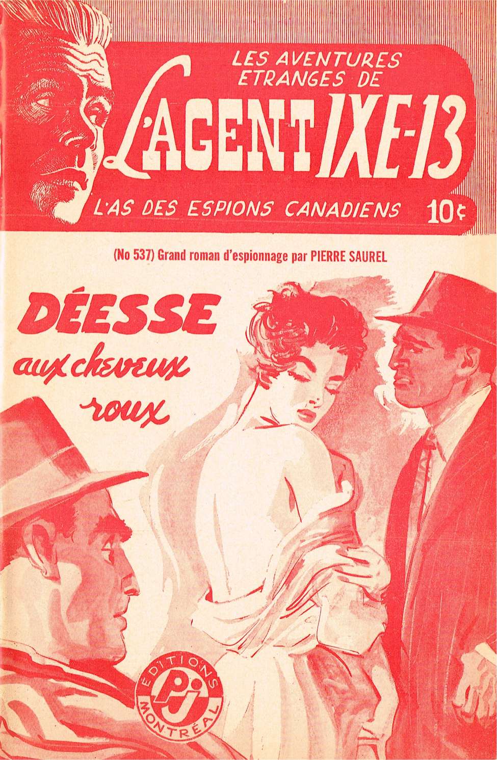 Book Cover For L'Agent IXE-13 v2 537 - Déesse aux cheveux roux