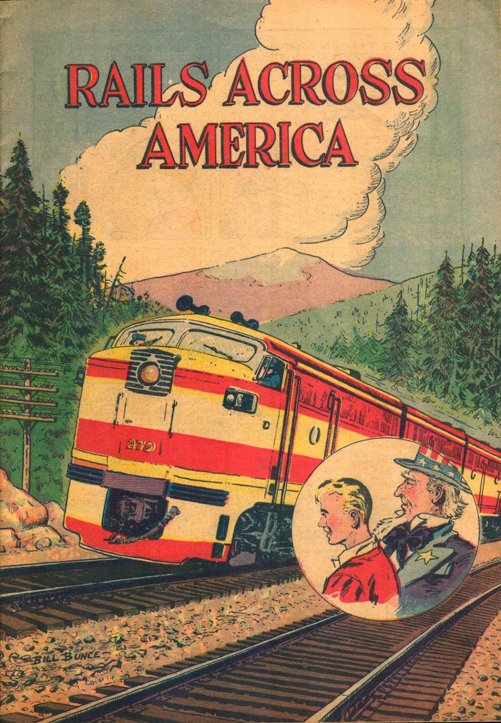 Comic Book Cover For Rails Across America - Version 1