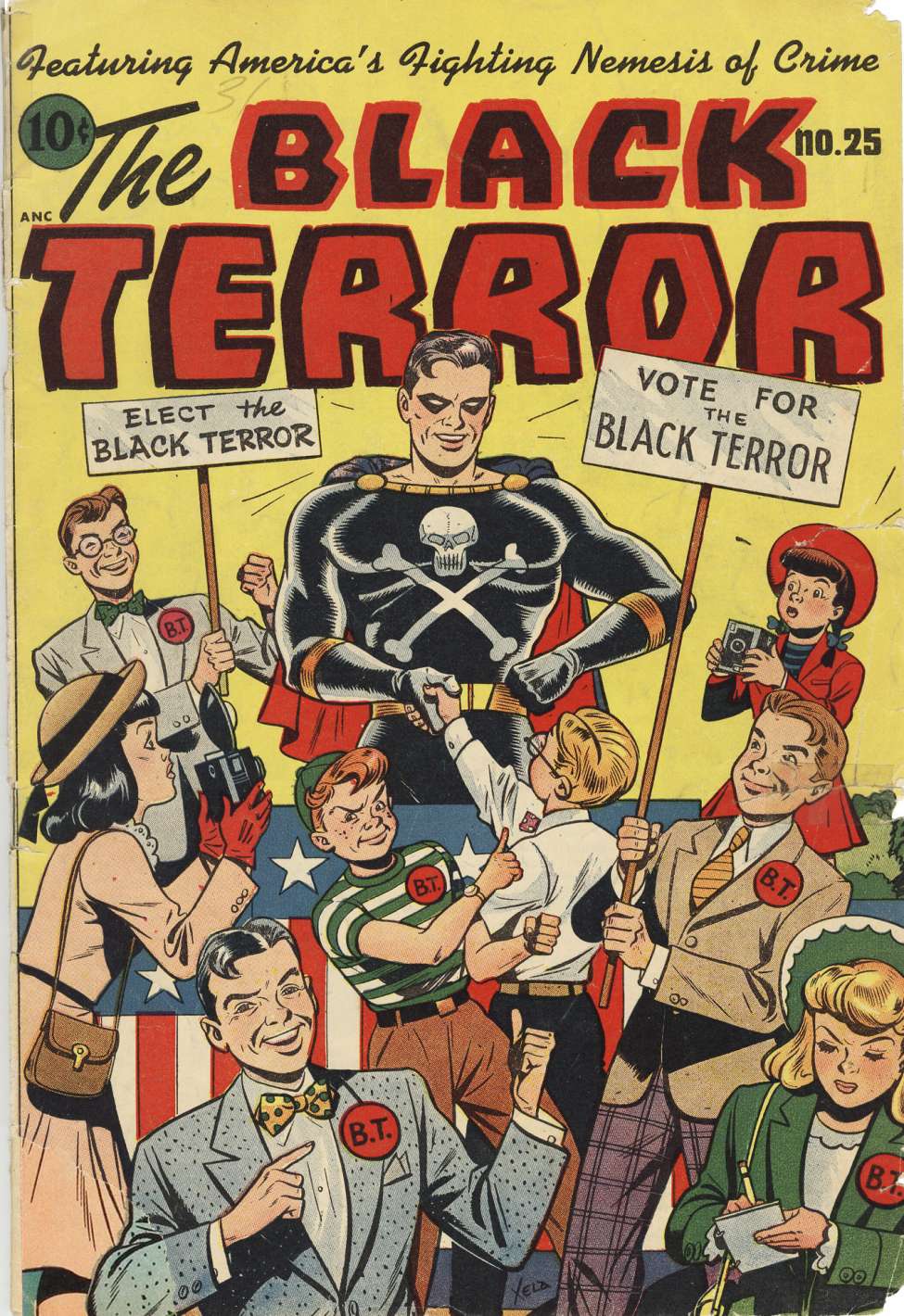 Book Cover For The Black Terror 25 - Version 2