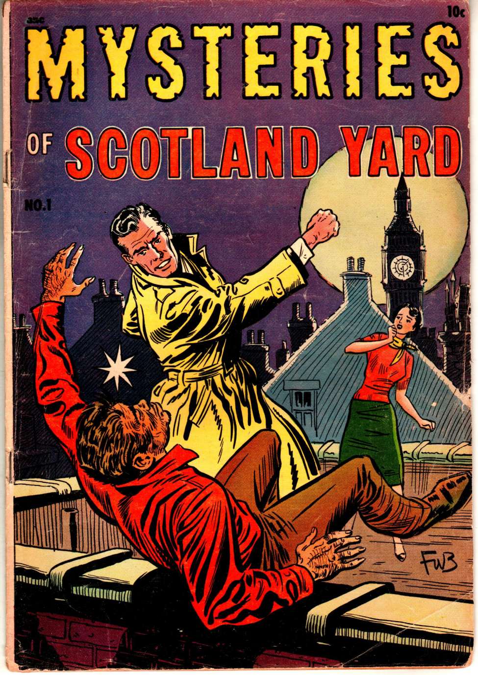 Comic Book Cover For A-1 Comics 121 - Scotland Yard 1