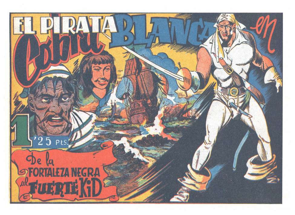 Comic Book Cover For Pirata Cobra Blanca 4 - De la Fortaleza Negra al Fuerte Kid