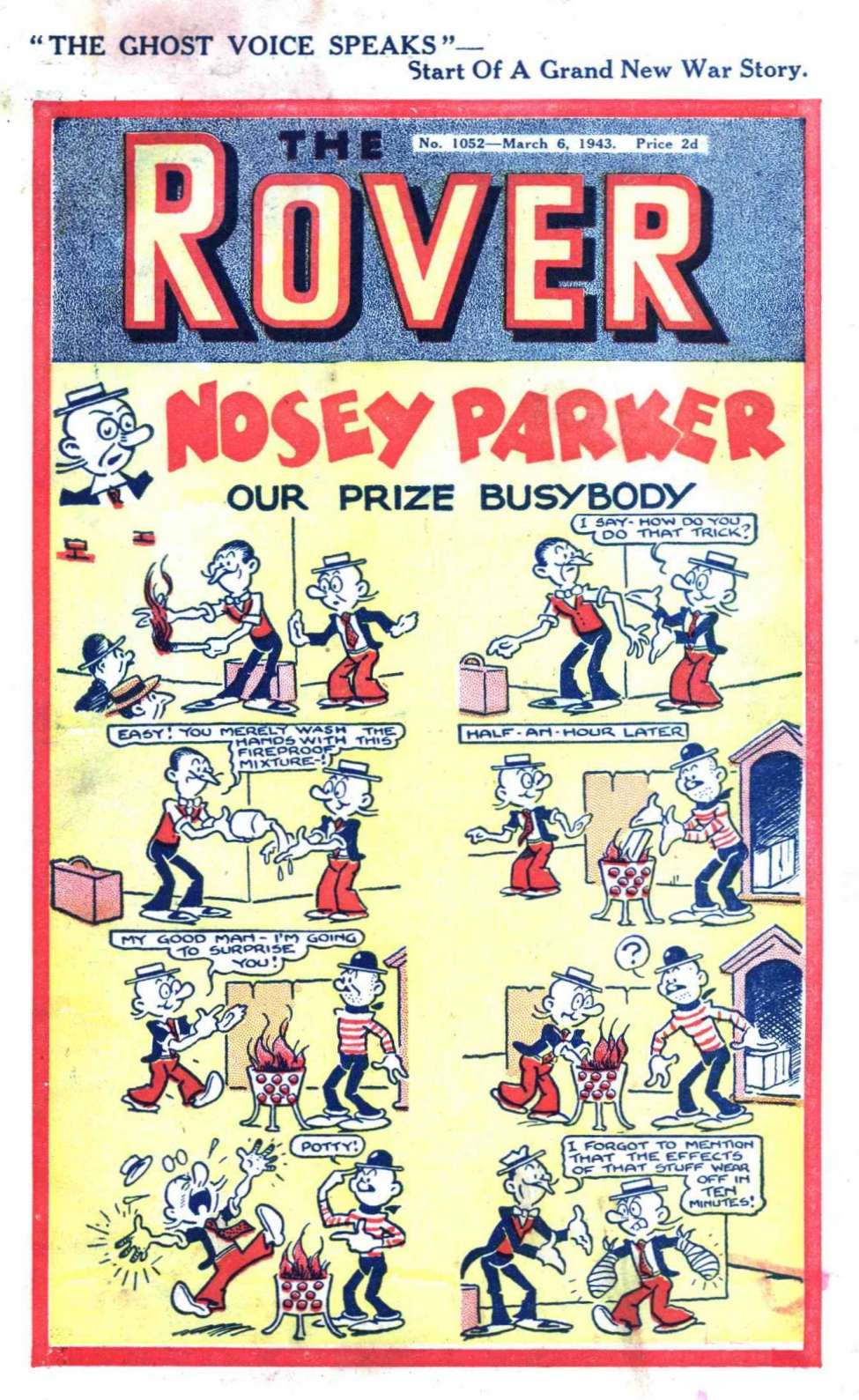 Comic Book Cover For The Rover 1052