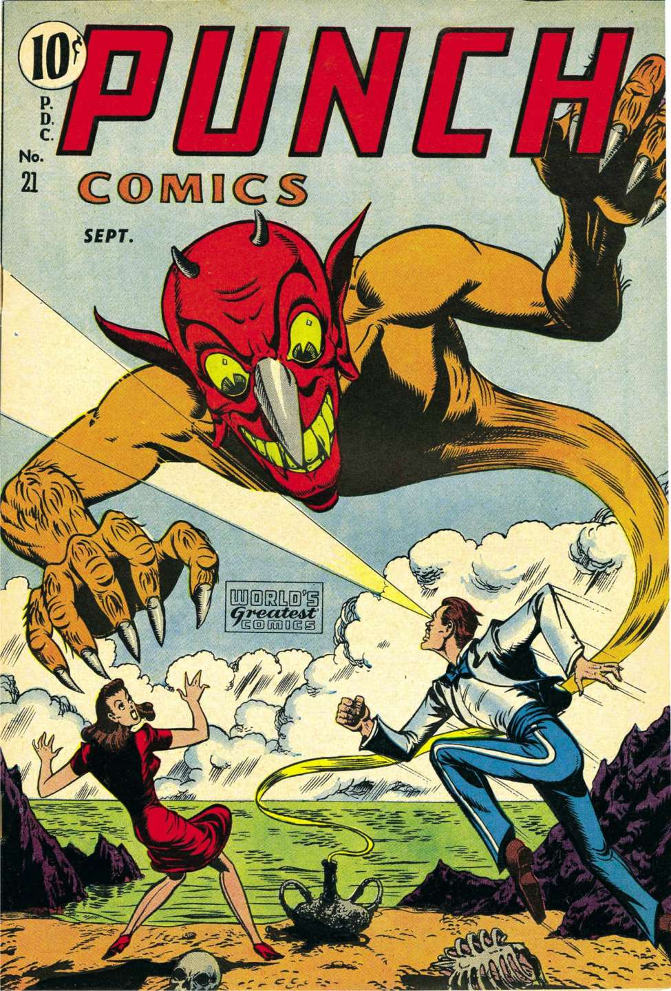 Comic Book Cover For Punch Comics 21