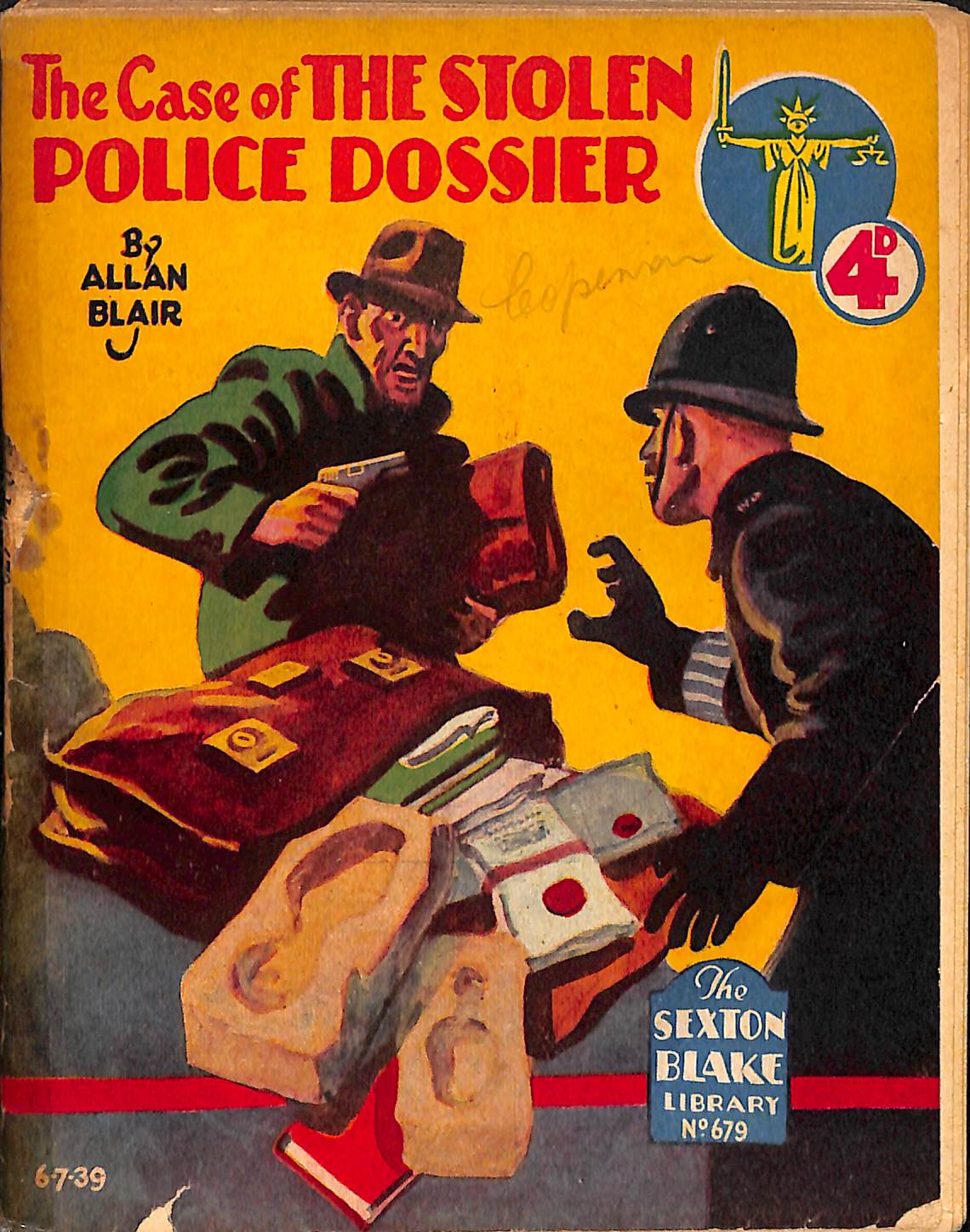 Comic Book Cover For Sexton Blake Library S2 679 - The Case of the Stolen Police Dossier