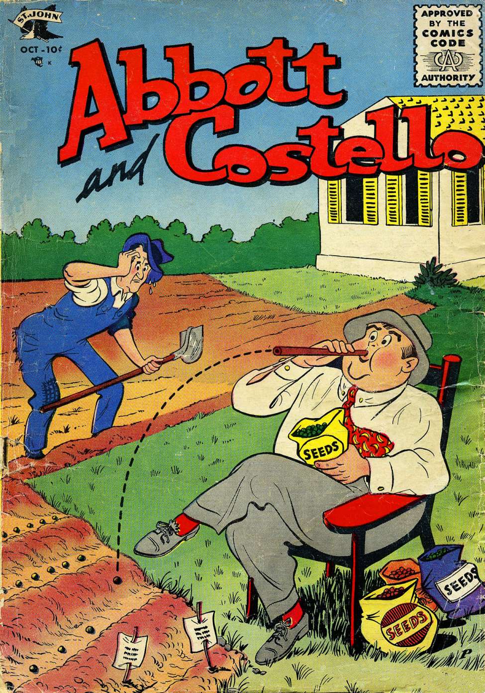 Comic Book Cover For Abbott and Costello Comics 32