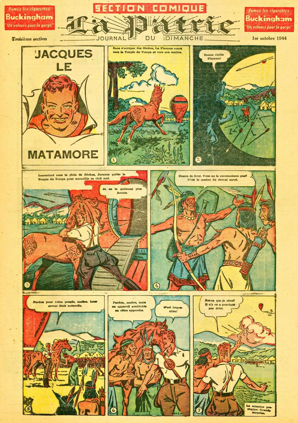 Comic Book Cover For La Patrie - Section Comique (1944-10-01)