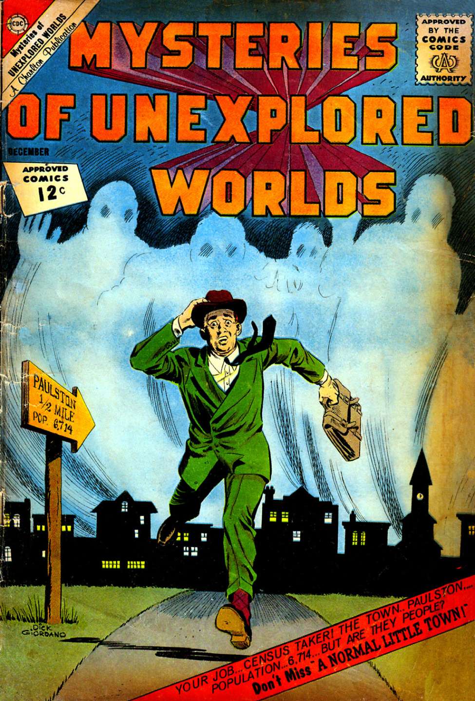 Comic Book Cover For Mysteries of Unexplored Worlds 33