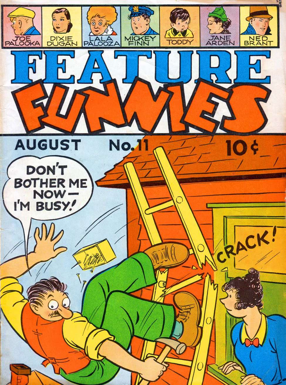 Comic Book Cover For Feature Funnies 11