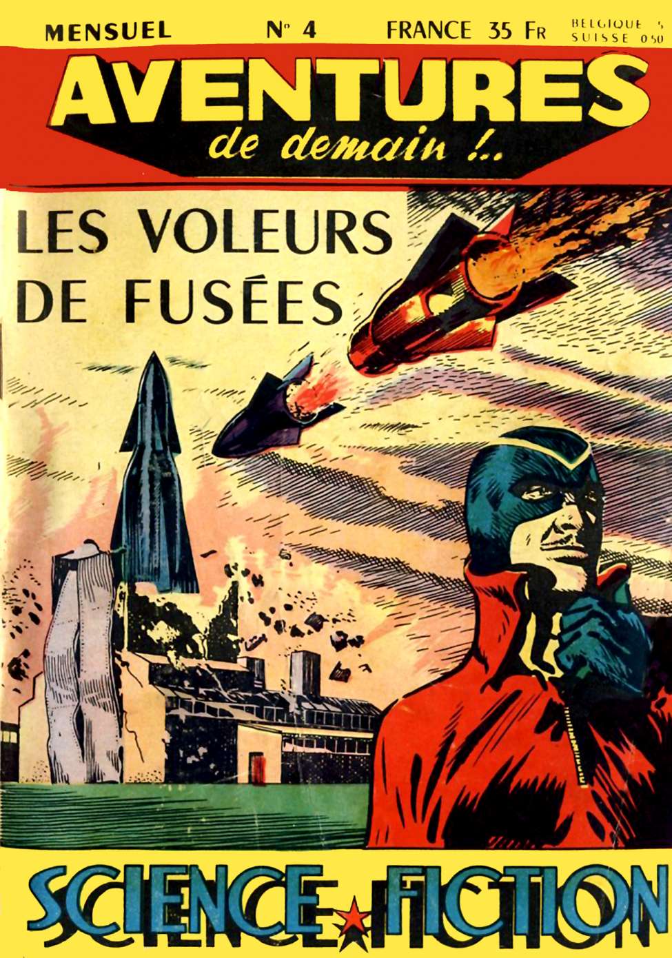 Comic Book Cover For Aventures de Demain 4 - Les voleurs de fusées